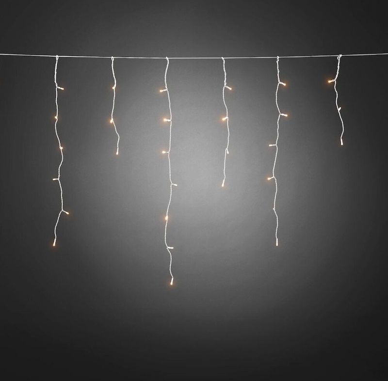 Kerstverlichting - IJspegelverlichting - 9.5 Meter - Batterijen - Extra Warm Wit Licht