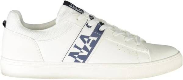 Napapijri Witte Polyester Sneaker met Veters en Logo White Heren