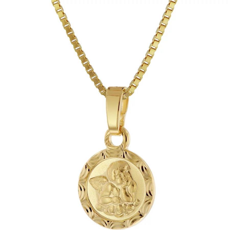 trendor Taufgeschenk für Kinder Engel 3338K an vergoldeter Silberkette gold