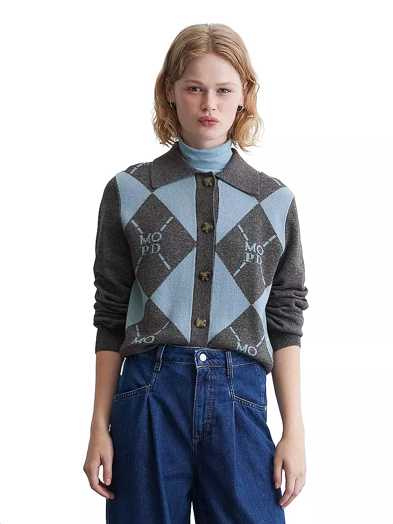 MARC O' POLO DENIM Strickjacke  blau