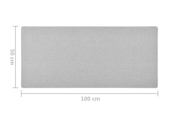 Tapis de couloir gris clair 50x100 cm
