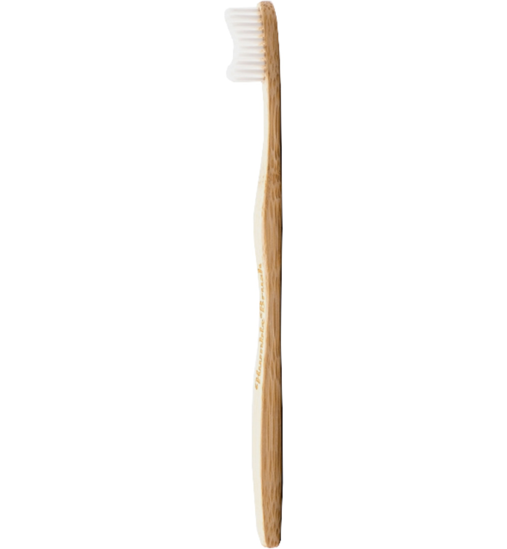 The Humble Co Tandenborstel bamboe medium wit (1 stuk)