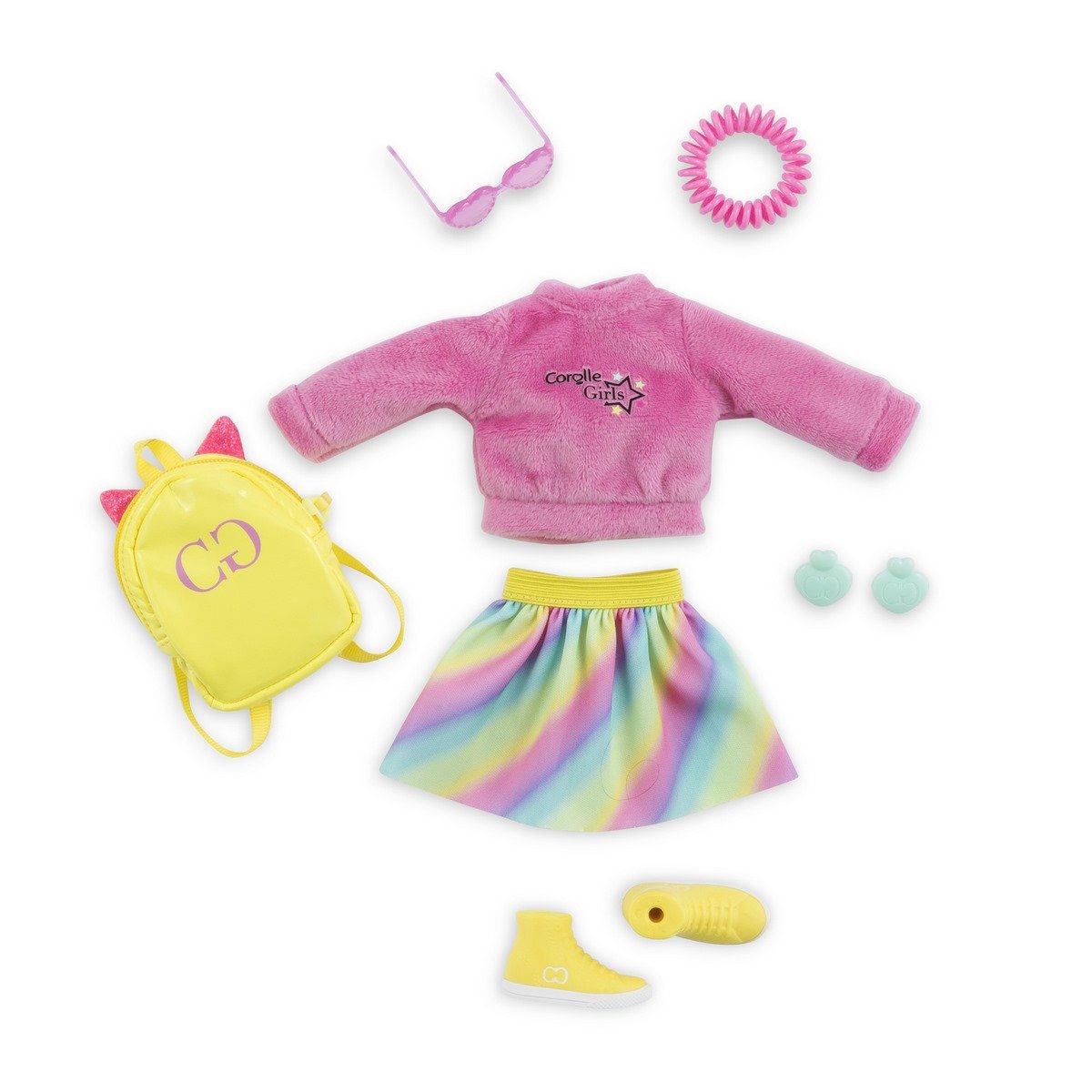 Tenue Corolle girl - dressing fluo