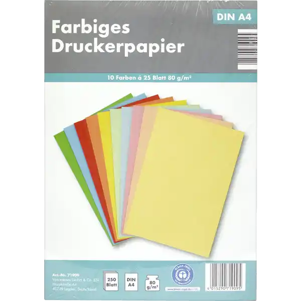 Farbiges Druckerpapier
