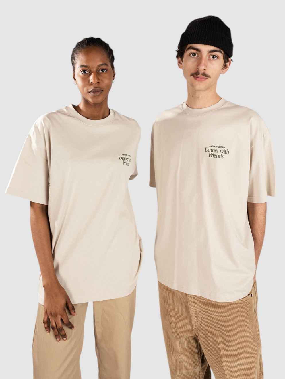 Another Cotton Lab Dinner With Friends T-Shirt off white
