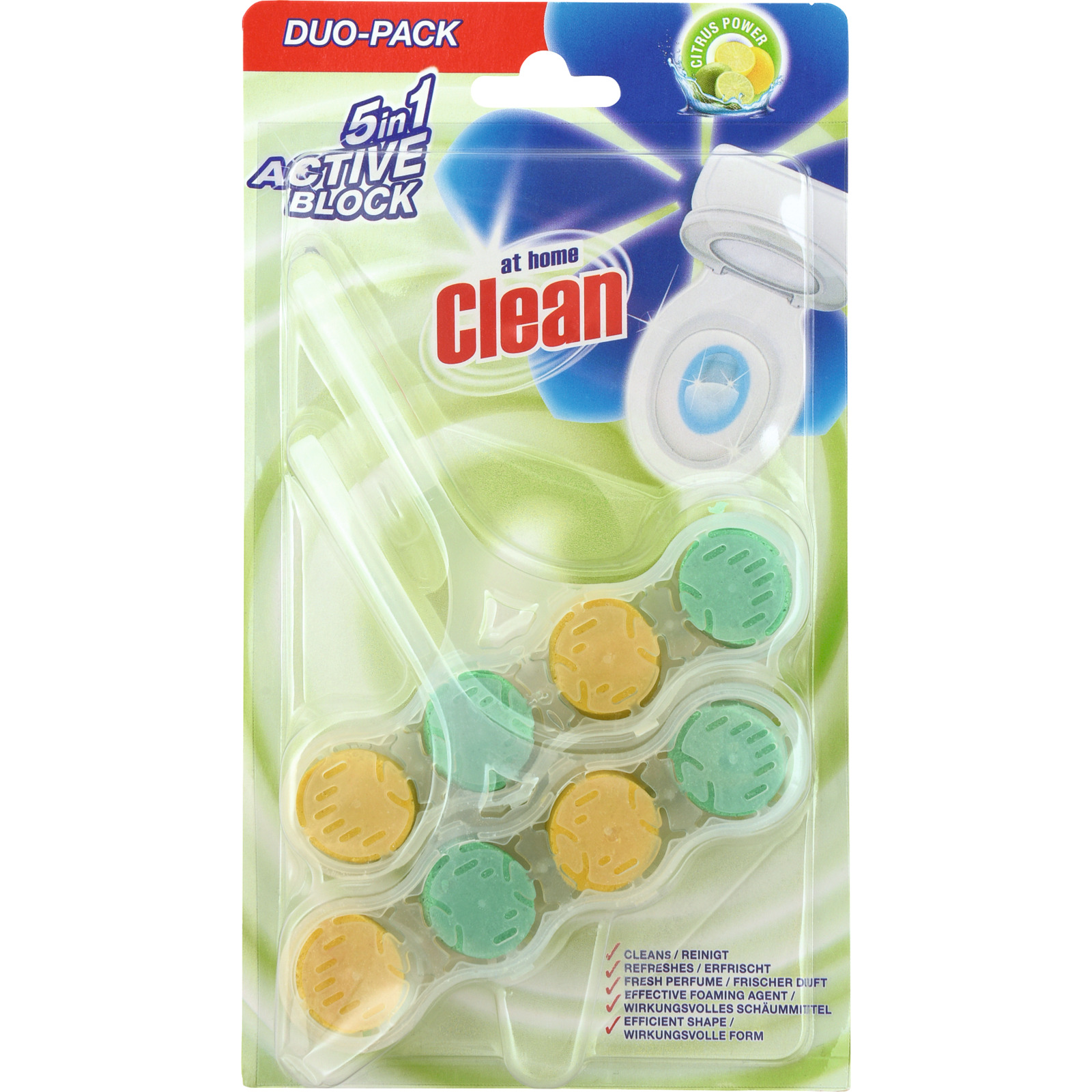 at home Clean WC-Stein Citrus Power 2 x 45 g