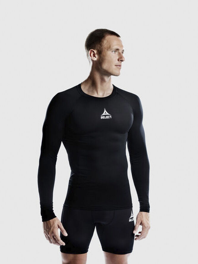 Select Baselayer langærmet Sort