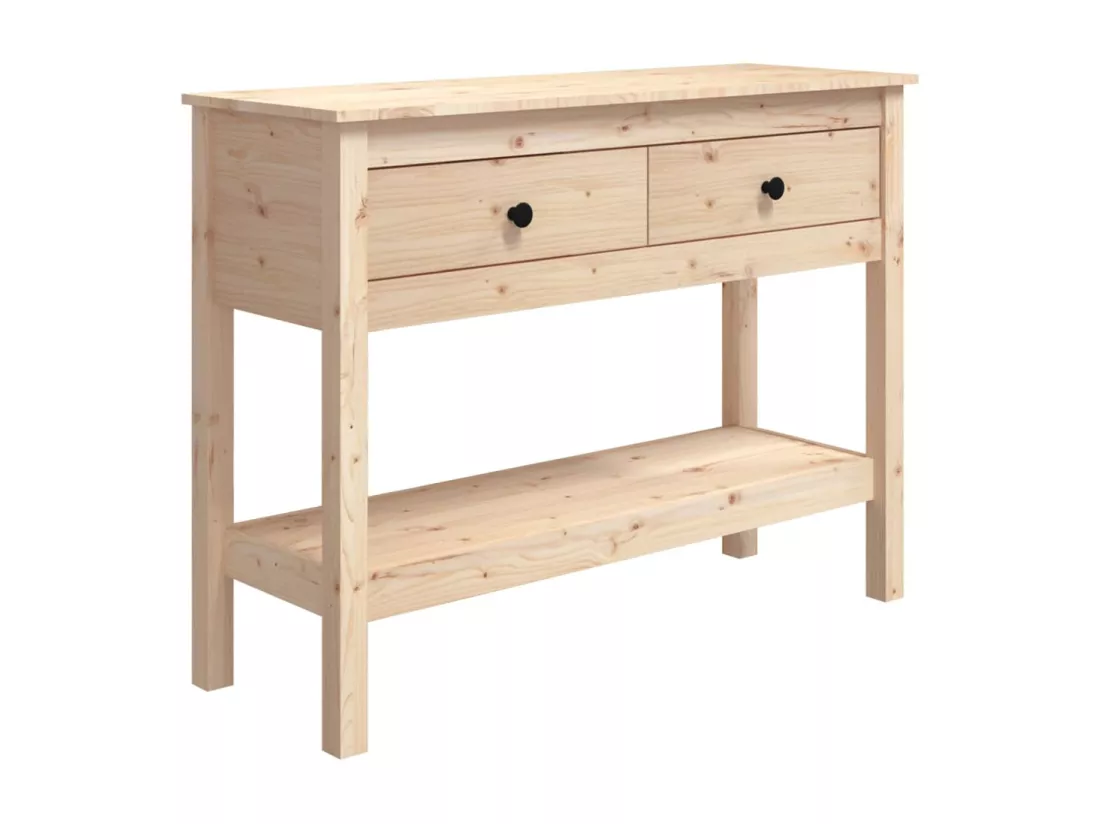 Table console 100x35x75 cm Bois massif de pin