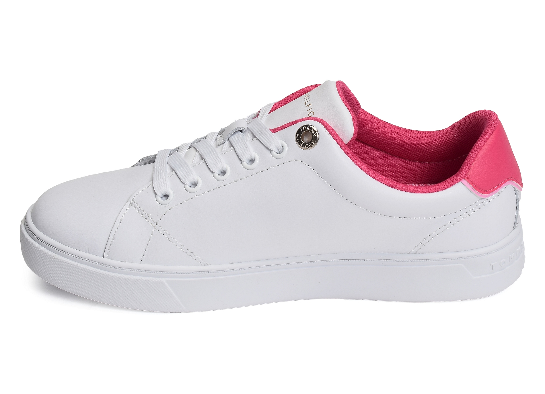Elevated essential court sneaker 7377 blanc rose