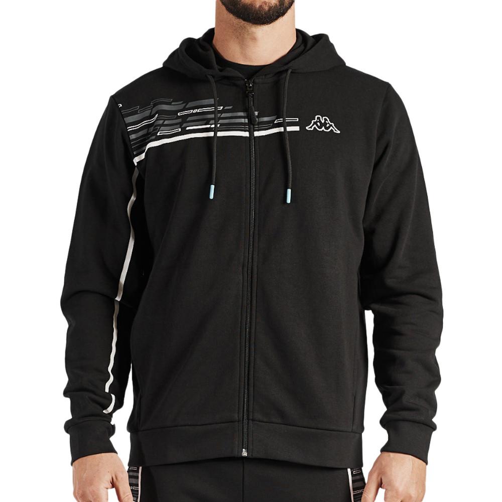 Kappa Sweat à Capuche Noir Homme Kappa Gadio Graphik