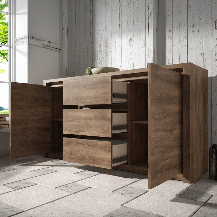 Monaco - Dressoir - Eiken - 140x43x80 cm