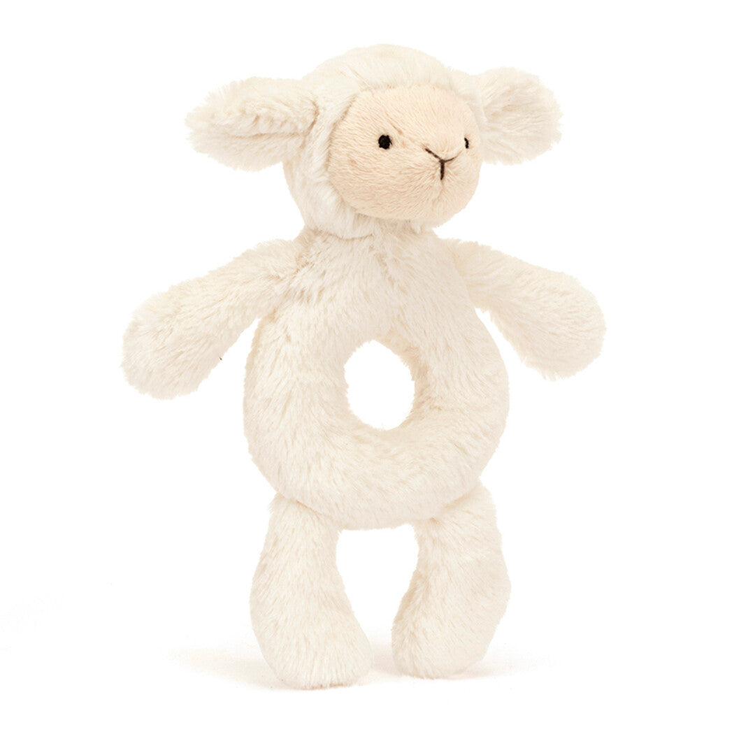 Jellycat rammelaar bashful lammetje - 18 cm