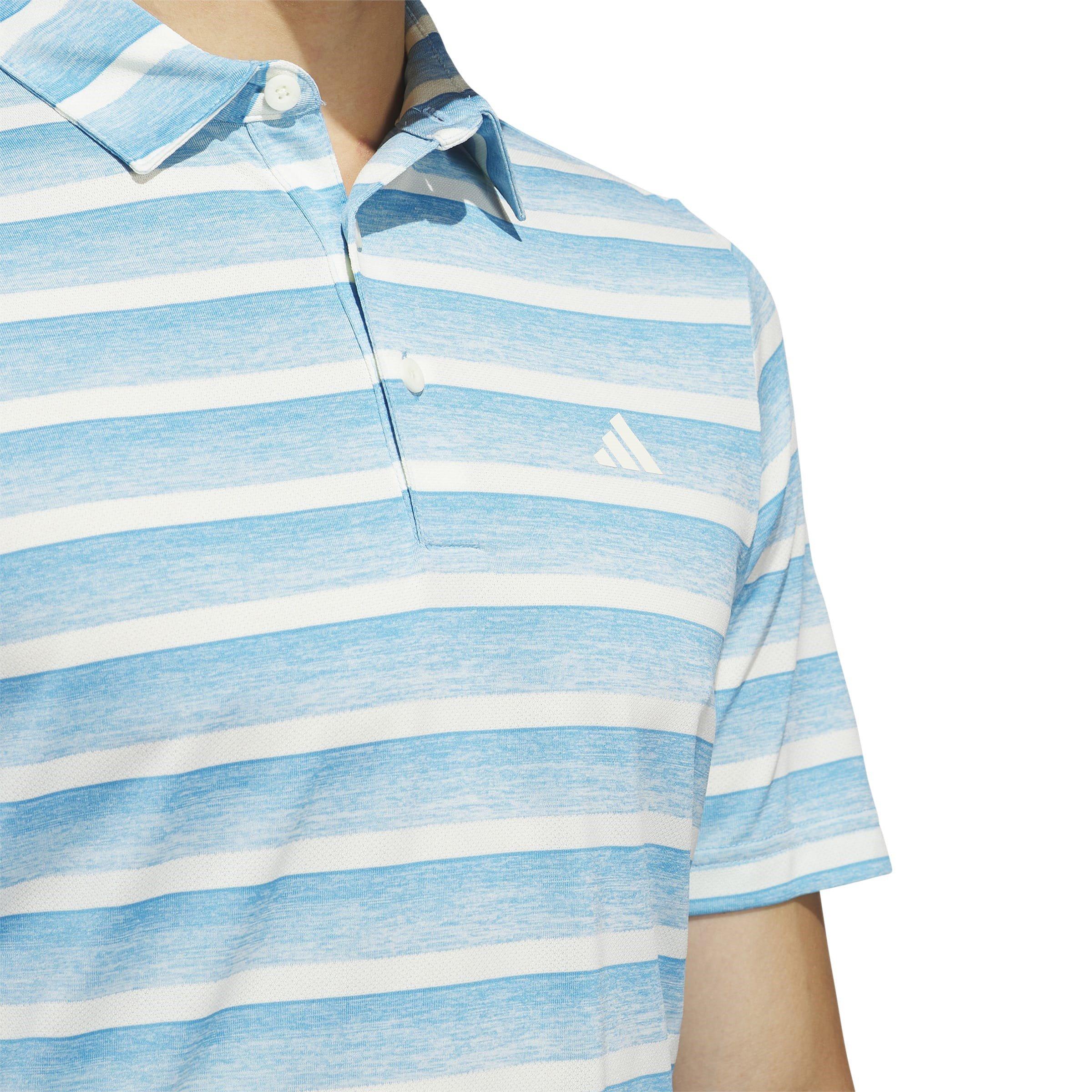 adidas Two Colour Striped Polo Shirt