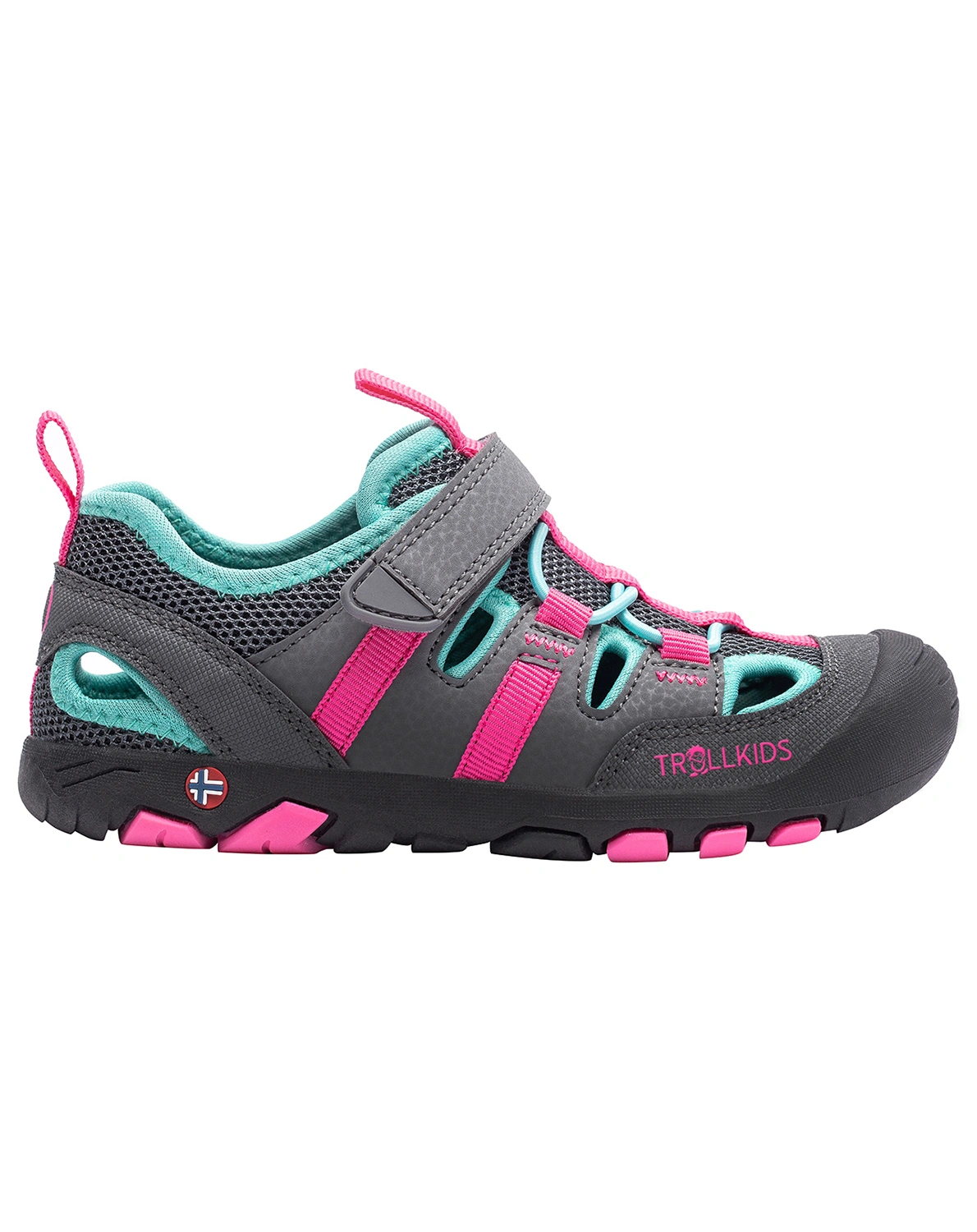 Trekking-Sandalen KROKSAND in anthracite/pink