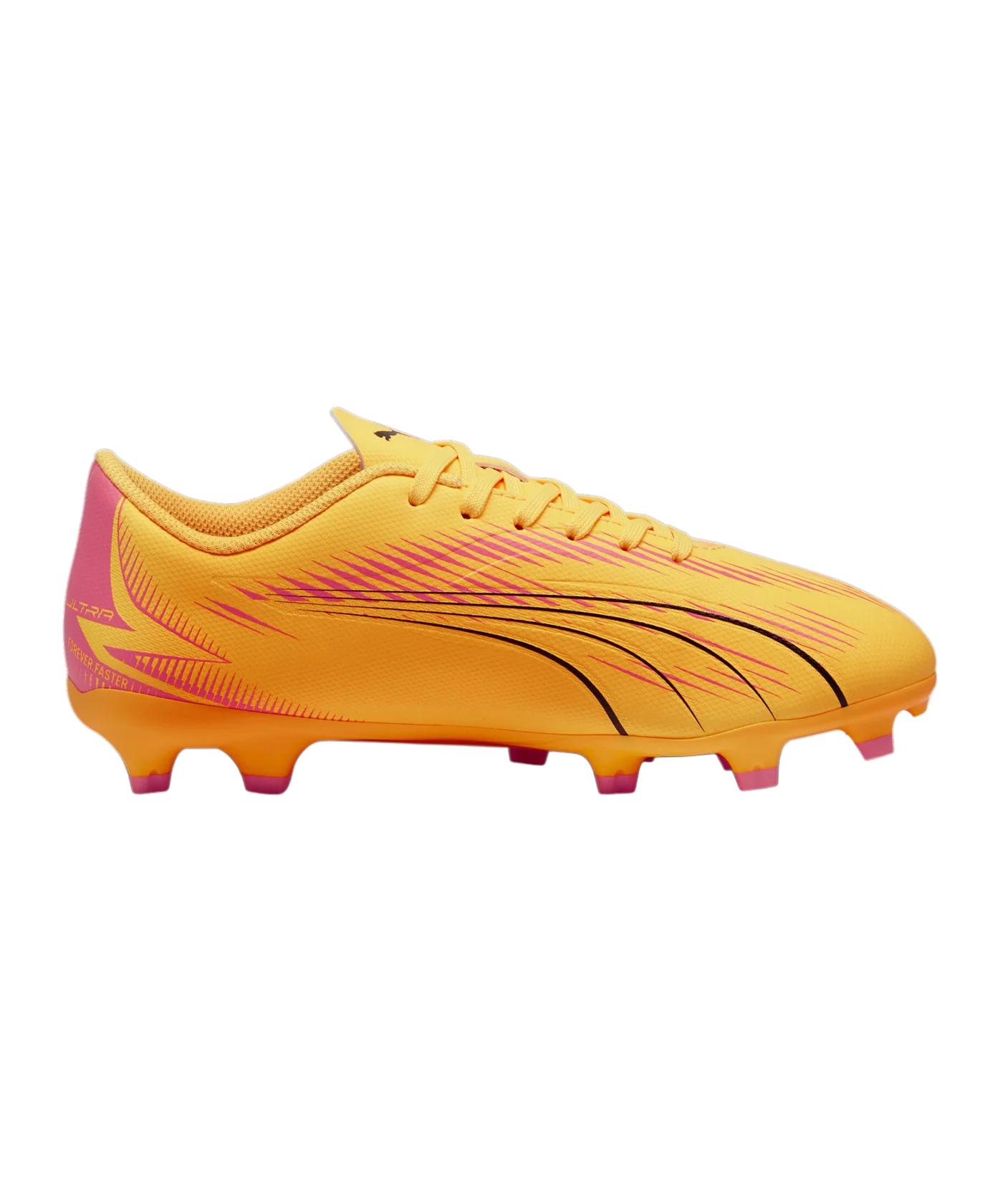 PUMA ULTRA Play FG/AG Jr Kids The Forever Faster Orange Schwarz F03