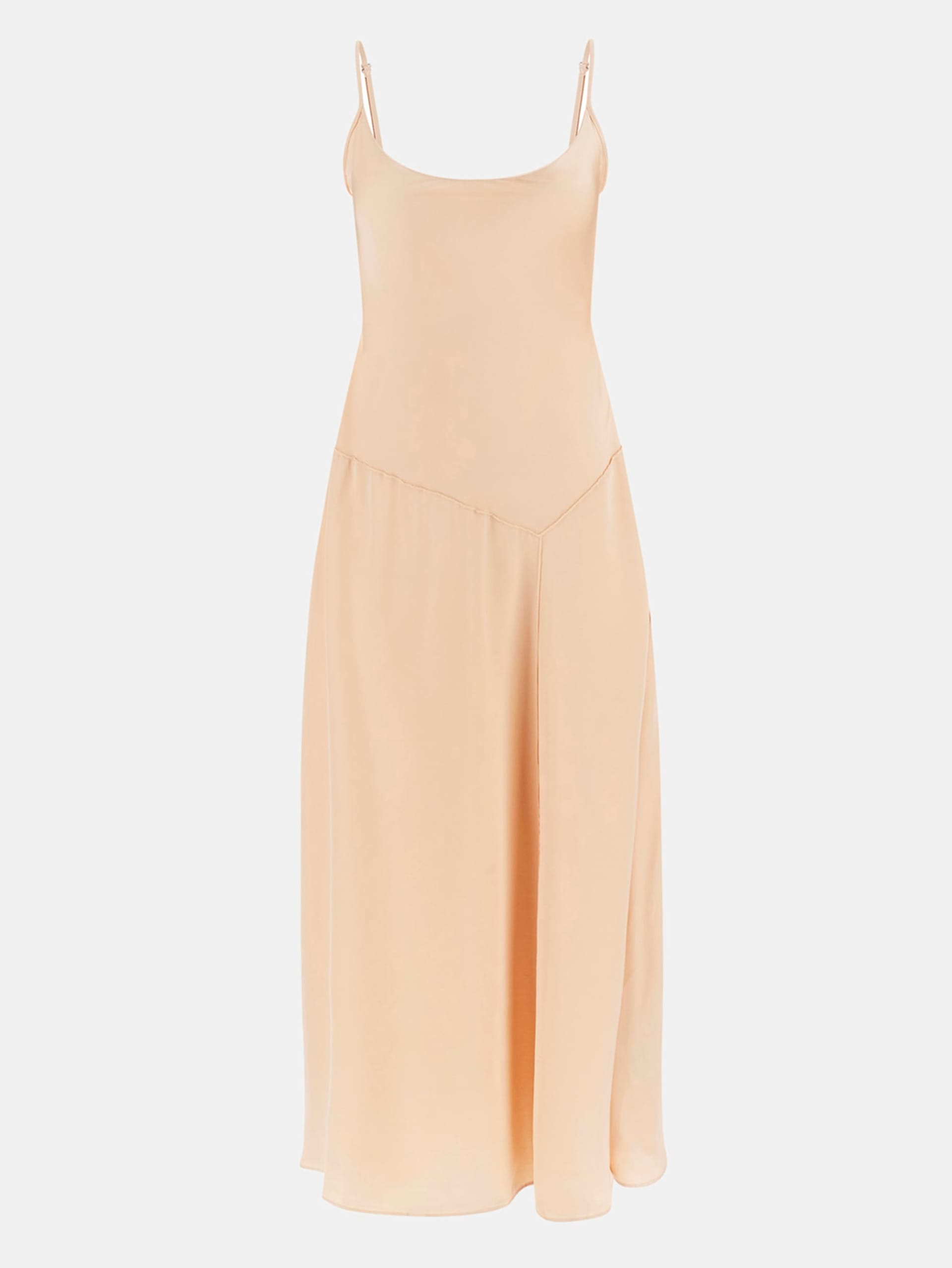 Vestido longo Jasmin em tecido plano