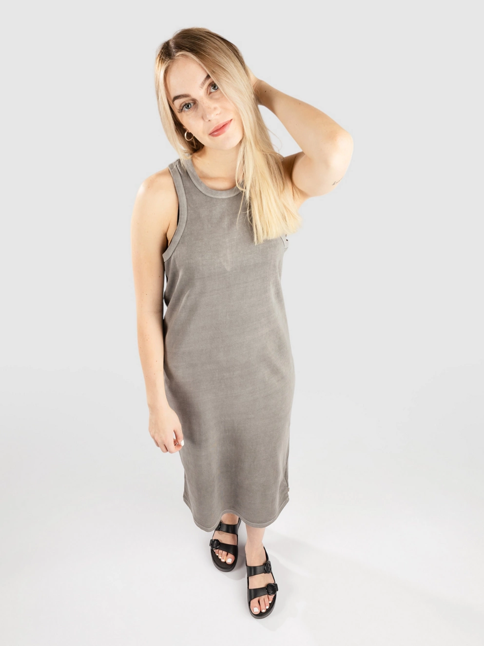 Brixton Carefree Organic Gd Tank Dress washed black