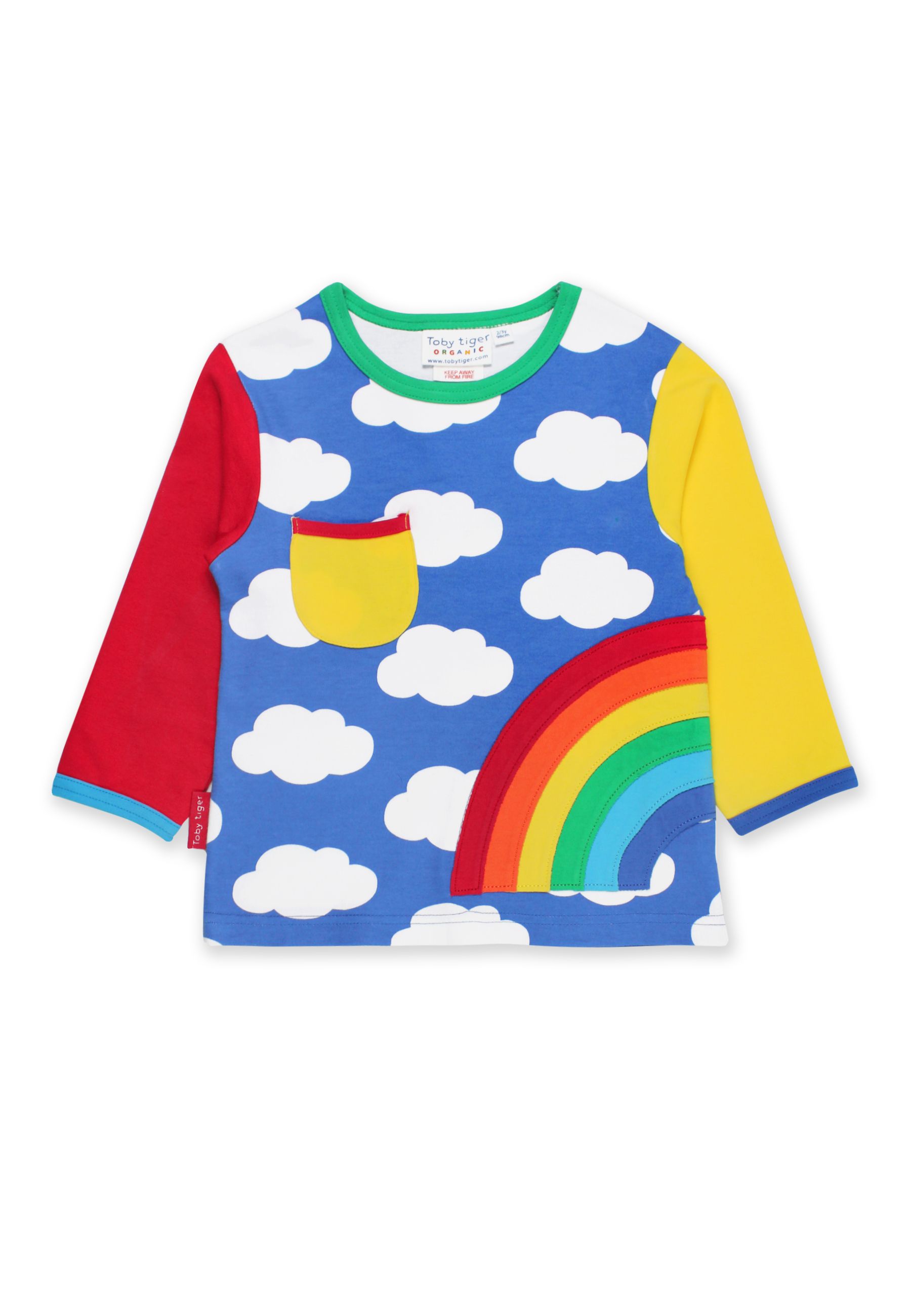 Toby Tiger Langarmshirt mit Regenbogen Applikation