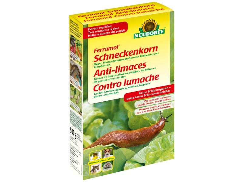 Neudorff Ferramol Schneckenkorn, 500 g Zur Bekämpfung von Nacktschnecken an Gemüse, Zierpflanzen und in Obstkulturen