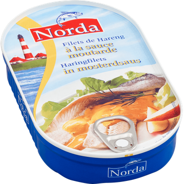 Norda Haringfilets in Mosterdsaus 200 g