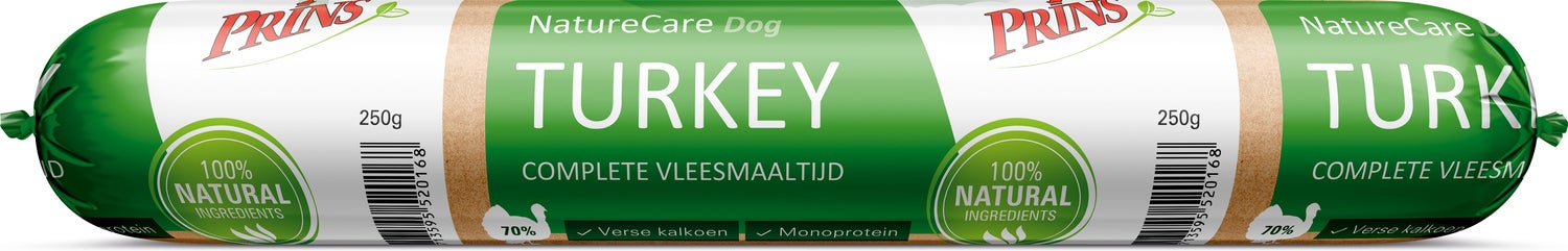 Prins hondenvoer NatureCare kalkoen 250 g