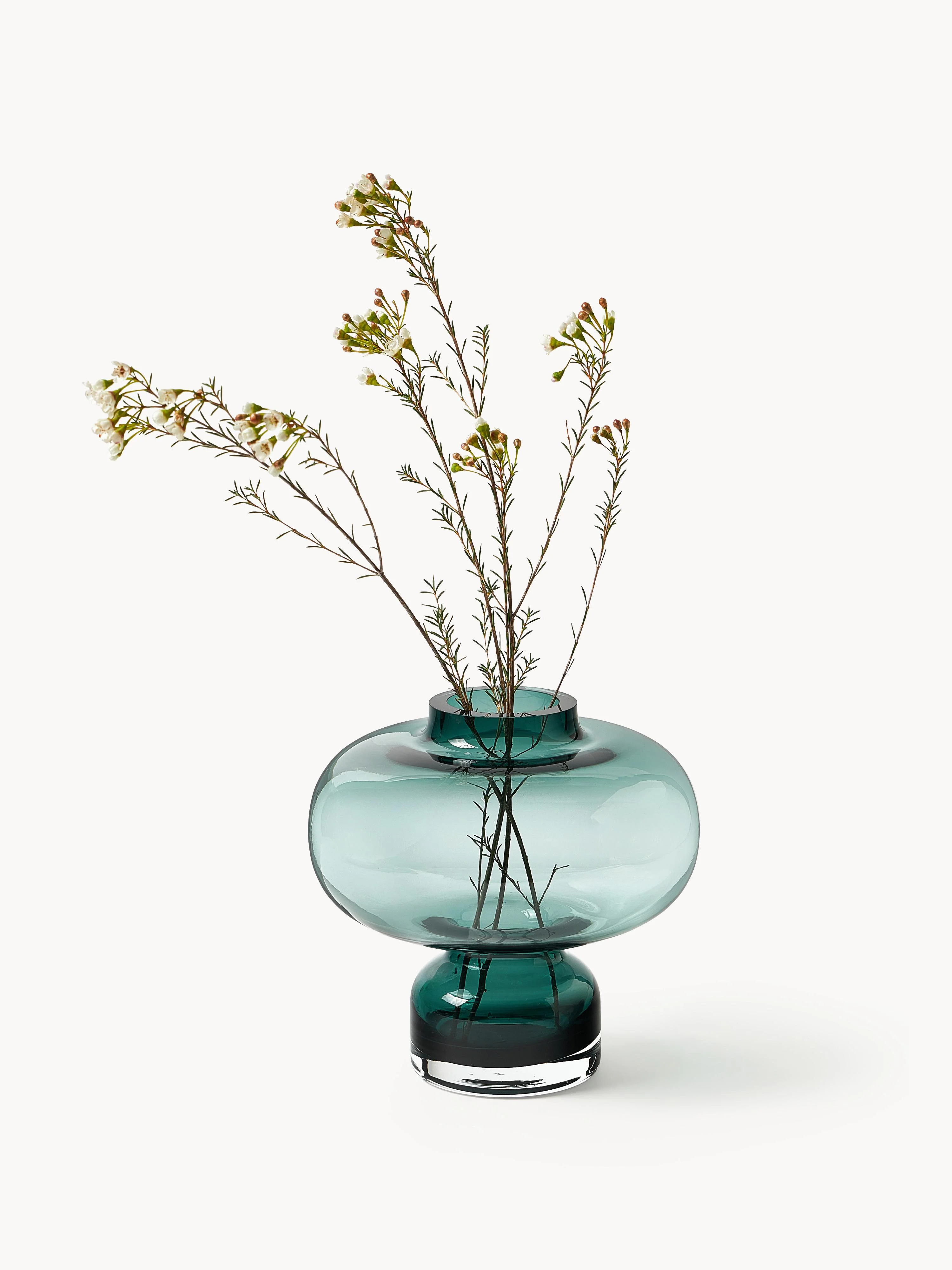 Mondgeblazen glazen vaas Nicola, H 20 cm