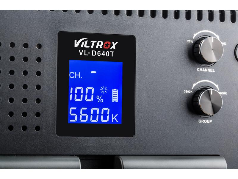 Viltrox Videoleuchte VL-D640T Hocheffiziente LED-Leuchte mit vielseitiger, einstellbarer Lichtleistung