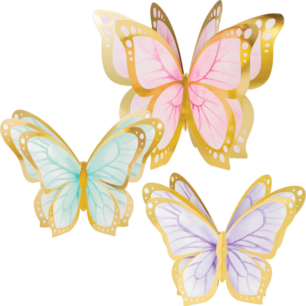 Vlinder Tafeldecoratie 3st