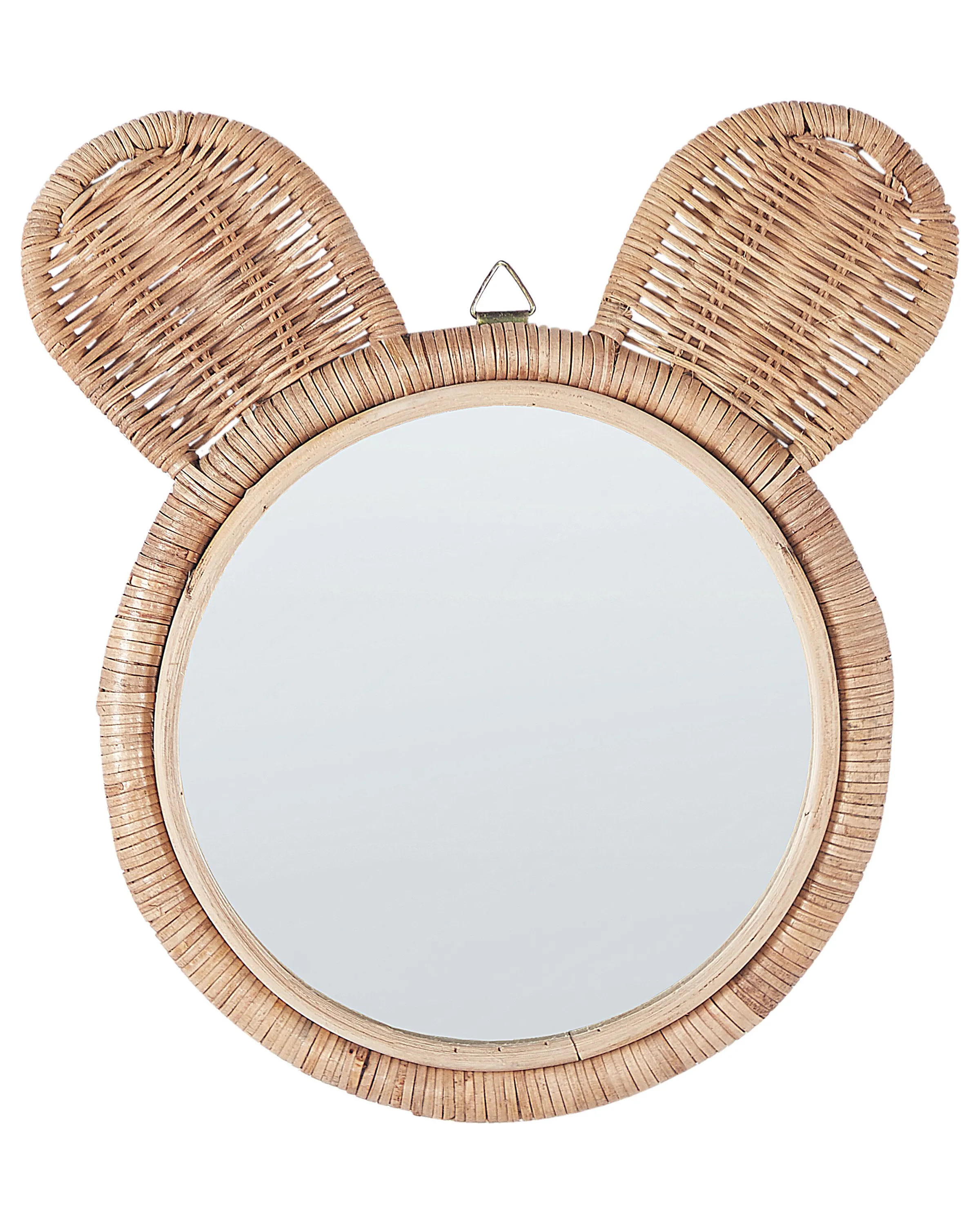 Wandspiegel ASHANTI 30 cm 33 cm Rotan Natuurlijk
