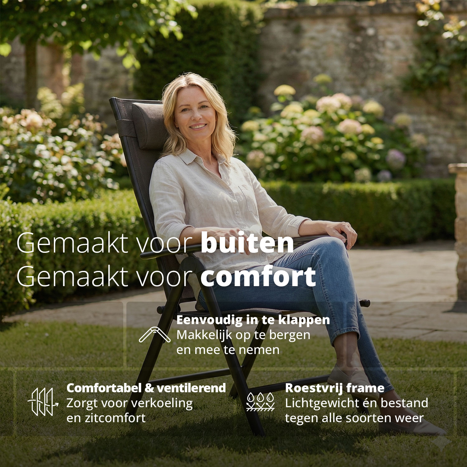 FlinQ Luma klapstoel - Set van 2