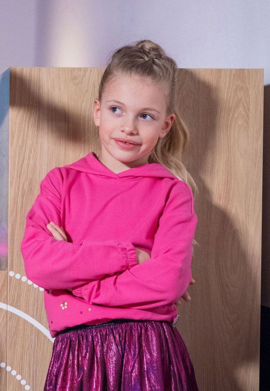 B.Nosy Meisjes sweater - Stella - Ruby roze