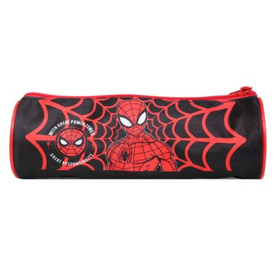 Trousse ronde Spiderman - 1 compartiment - rouge - Bagtrotter