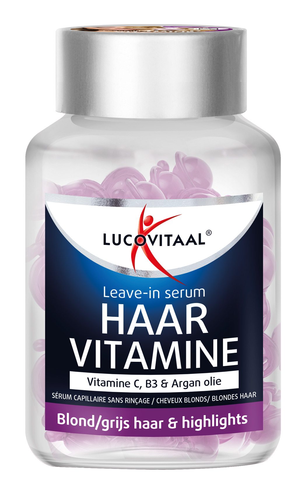 Lucovitaal Leave-in Serum Vitamine – Blond/Grijs Haar (25 twist capsules)
