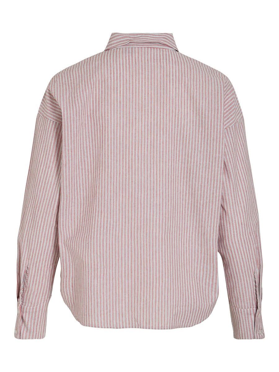 VILA<br>Camisa com listras finas e bordado brilhante