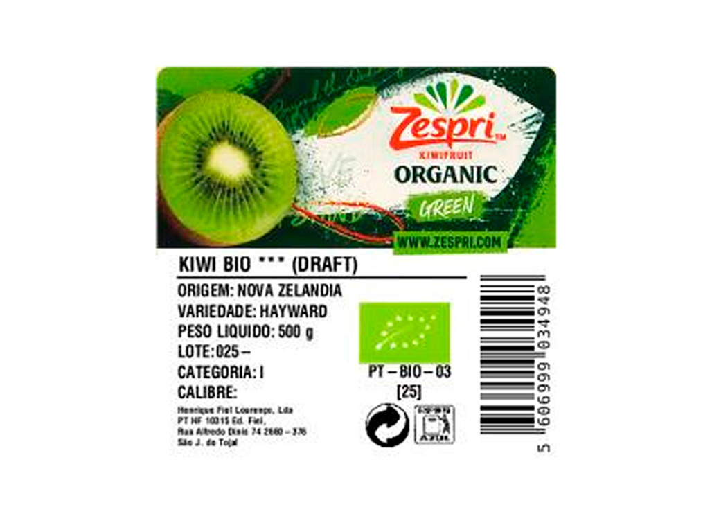 KIWI BIO ZESPRI POLPA VERDE 500G