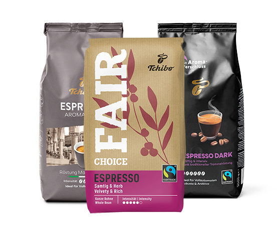 Espresso Probierset - 3 x 1kg Ganze Bohne