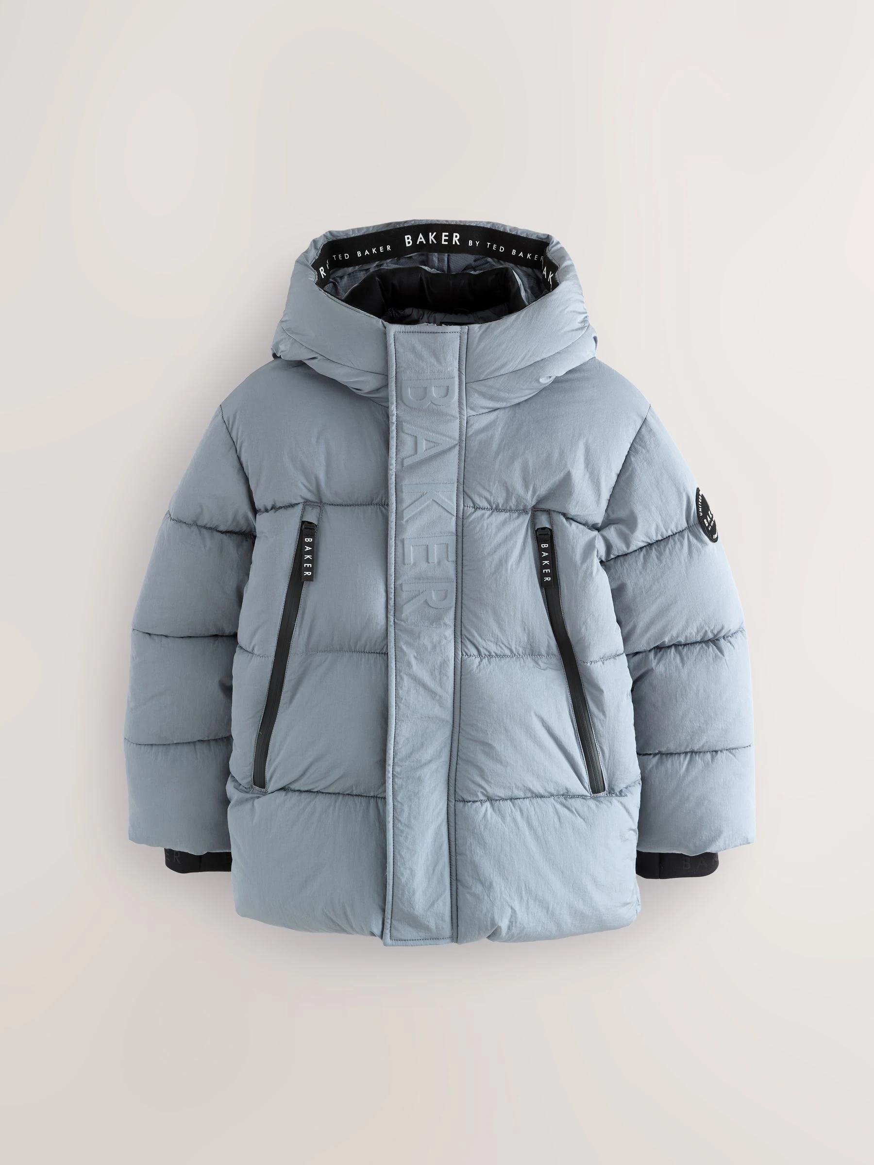 Lichtblauw - Baker By Ted Baker - Regenbestendige gewateerde jas