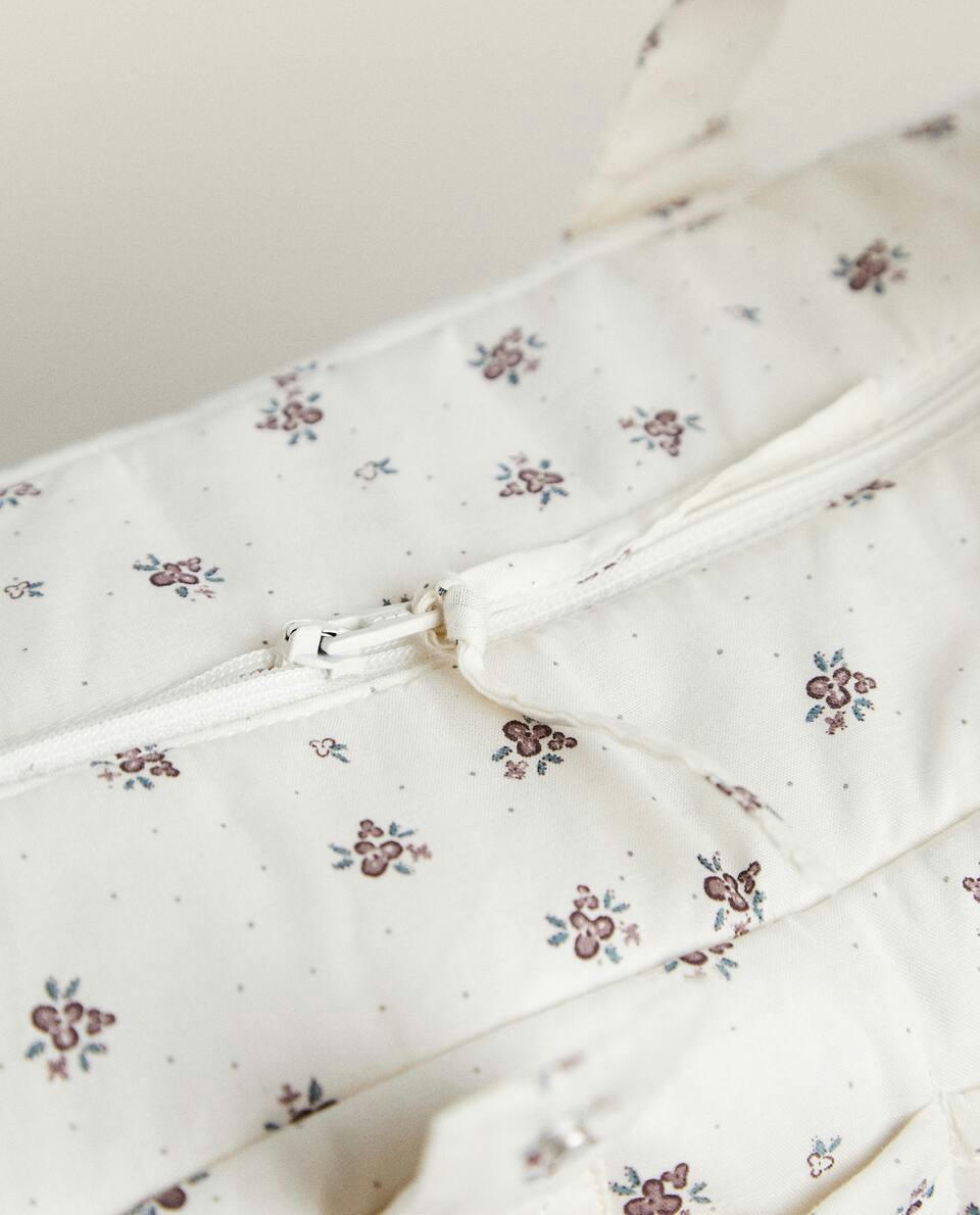 BOLSA DE MATERNIDADE COM ESTAMPA FLORAL