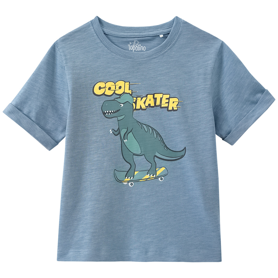 Topolino Jungen T-Shirt mit Dino-Print blau