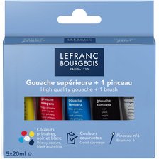 Gouache, étui carton de 2 tubes de 20 ml