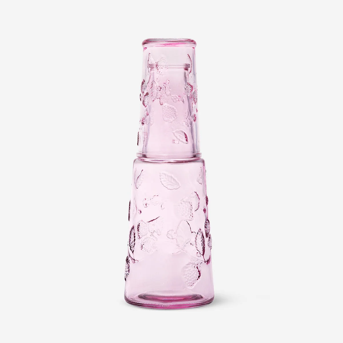 Glasflaske med drikkeglas - 770 ml