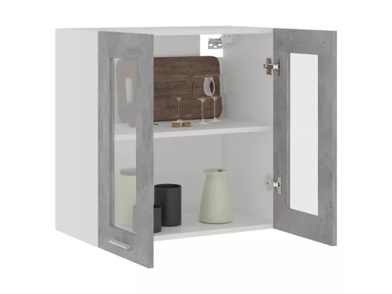 Armoire en verre suspendue 
