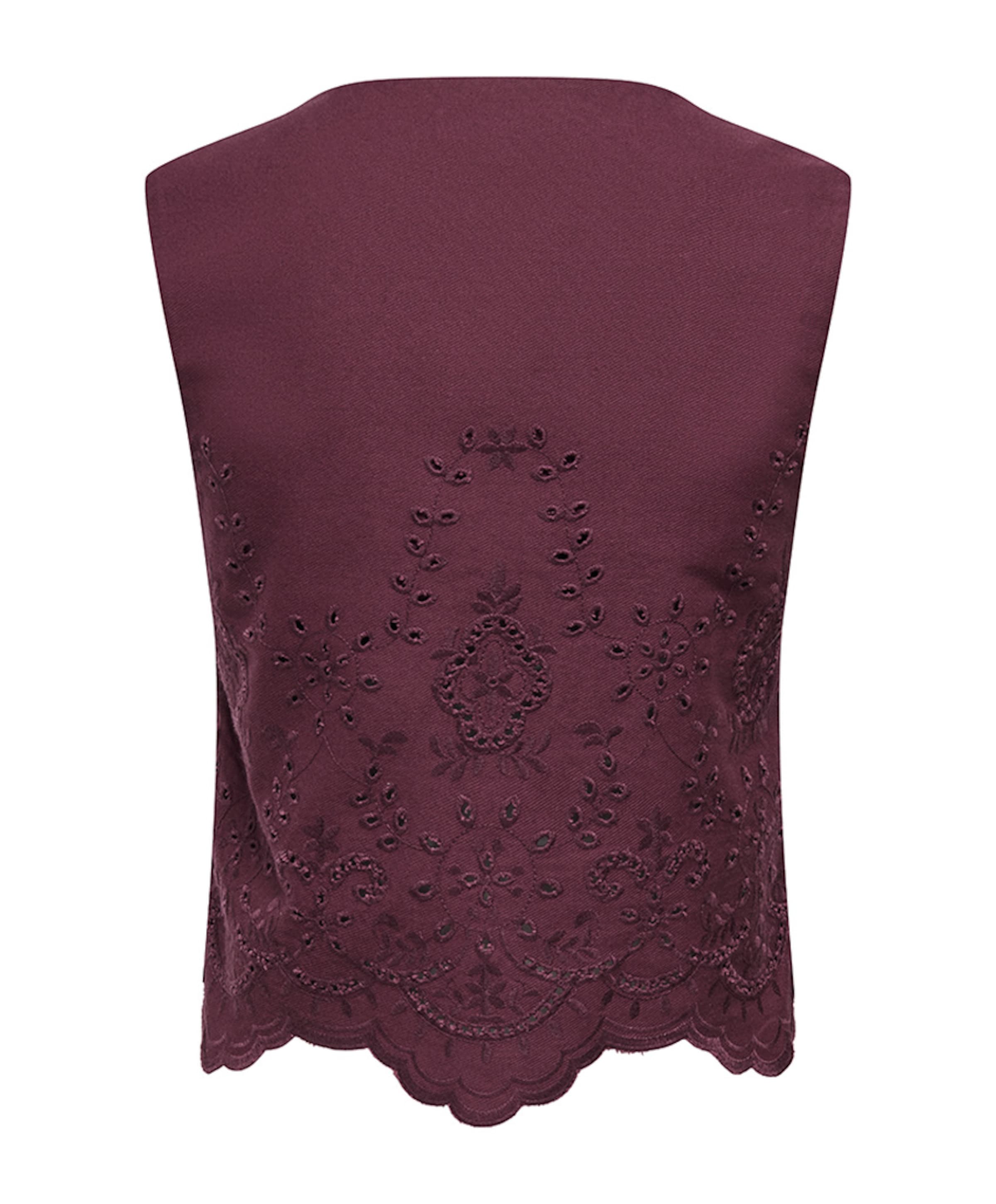 Only Dames gilet bordeaux