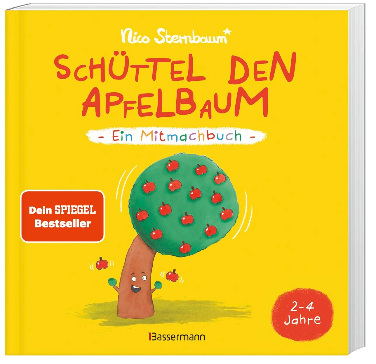 Schüttel den Apfelbaum - Ein Mitmachbuch. Für Kinder von 2 bis 4 Jahren. Schaukeln, schütteln, pusten, klopfen und sehen was passiert.