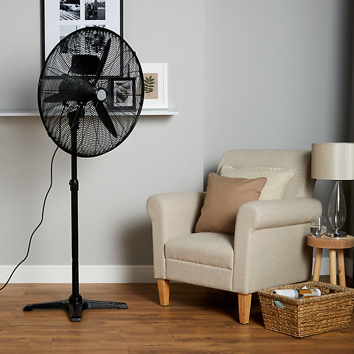 Ventilateur sur pied oscillant SFSI-600NW2 Blyss hauteur réglable noir