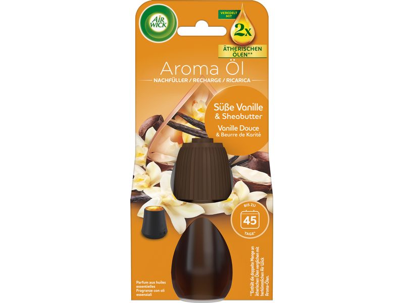 Air Wick Duftspender Nachfüller Süsse Vanille und Sheabutte Aroma-Öl Diffusor Nachfüller Süsse Vanille und Sheabutter