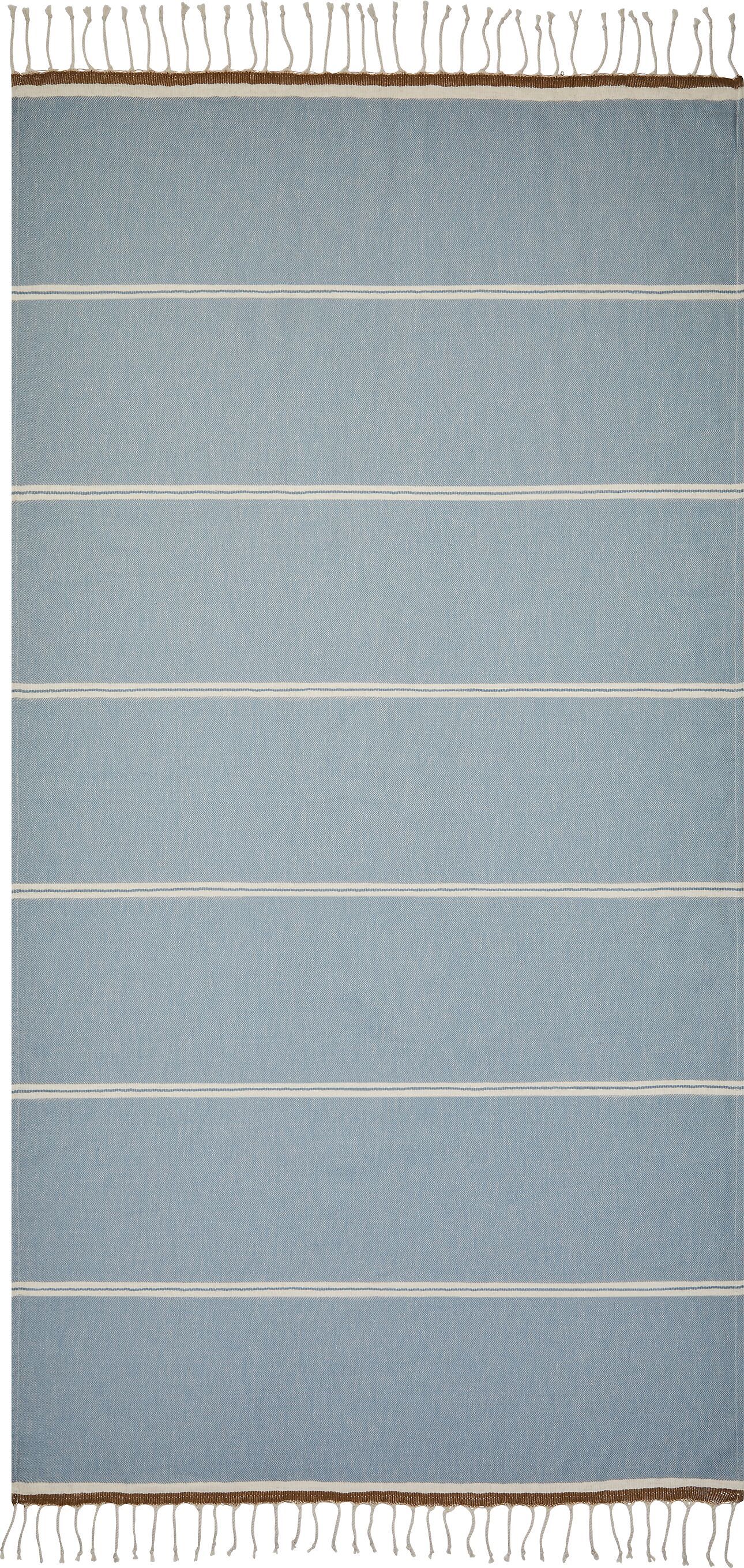 CARMEL Hamamtuch - Blau / B: 100.0 cm x H: 180.0 cm