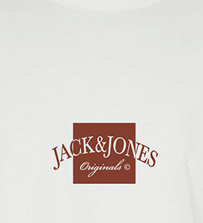 Jack & Jones T-Shirt - JorBoston - Bright White m. Print