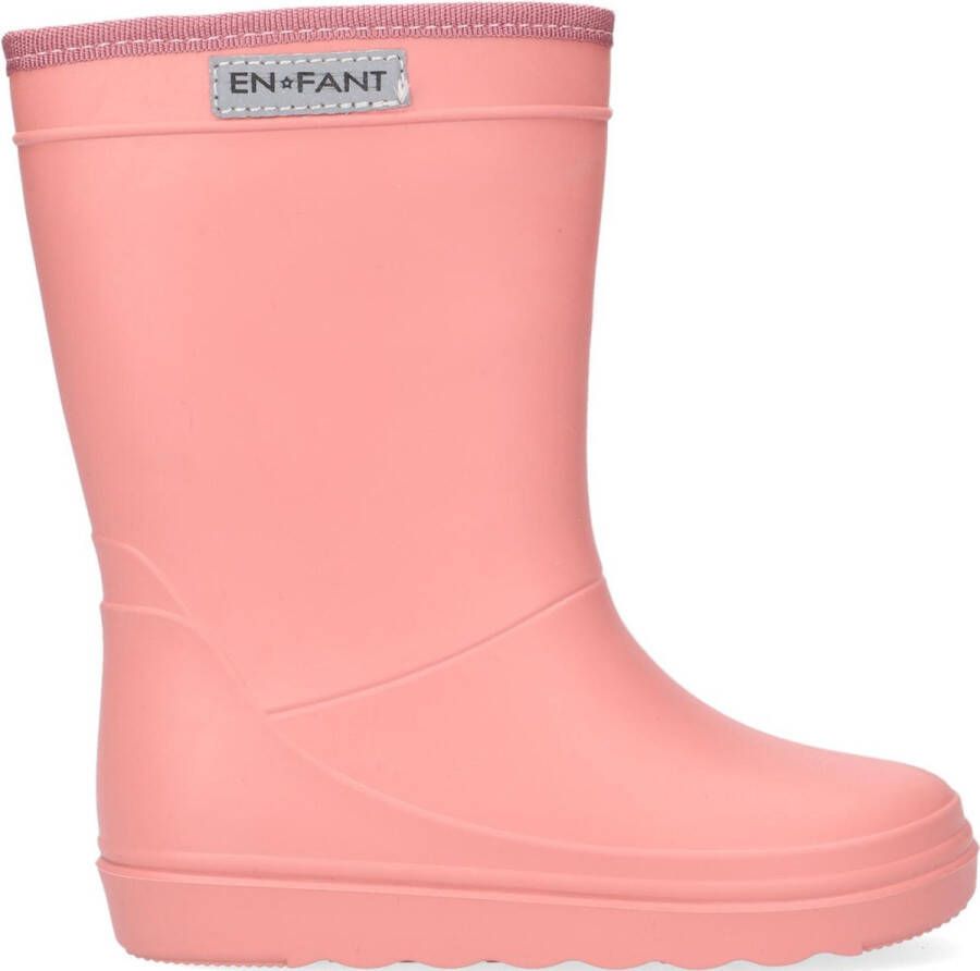 En Fant Kinder Gummistiefel Rain Boots Solid Old Rose