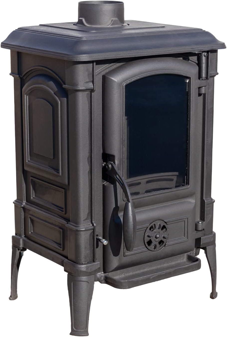 EEK A+ Kaminofen Gusseisen Ofen Antik Holz Guca Arina Holzofen Klein 6,5 kW Kamin Gusseisenofen Dauerbrandofen Werkstattofen Hüttenofen Heizofen